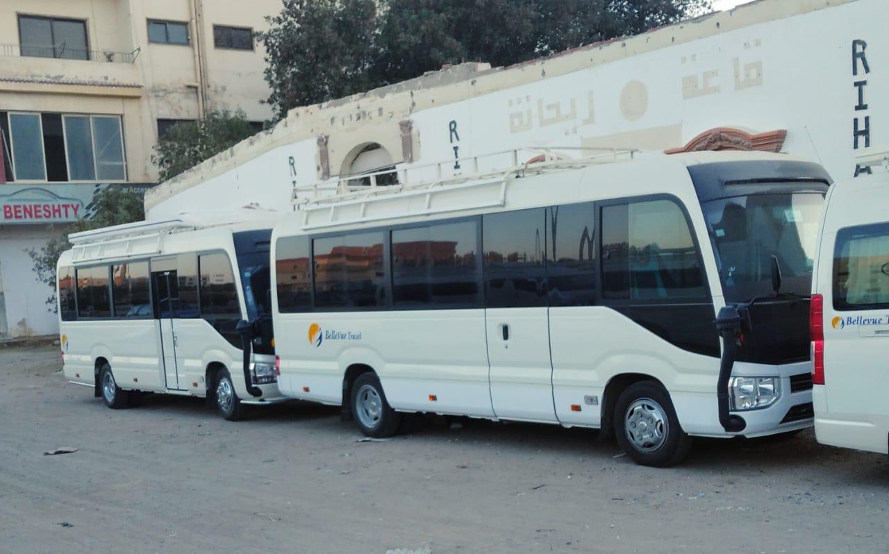 The best rental of tourist buses for excursions in Hurghada